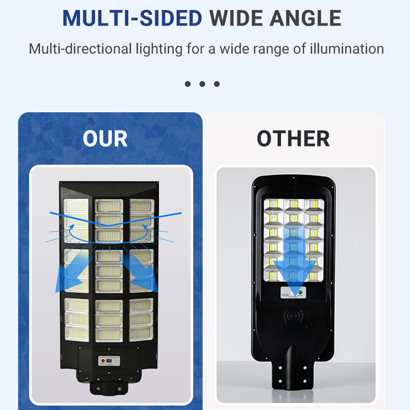 Motion Sensor 100w 200w 300w All in One Led ဆိုလာလမ်းမီး