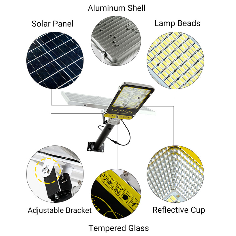 စက်မှု Intelligent Separated Solar Street Lights