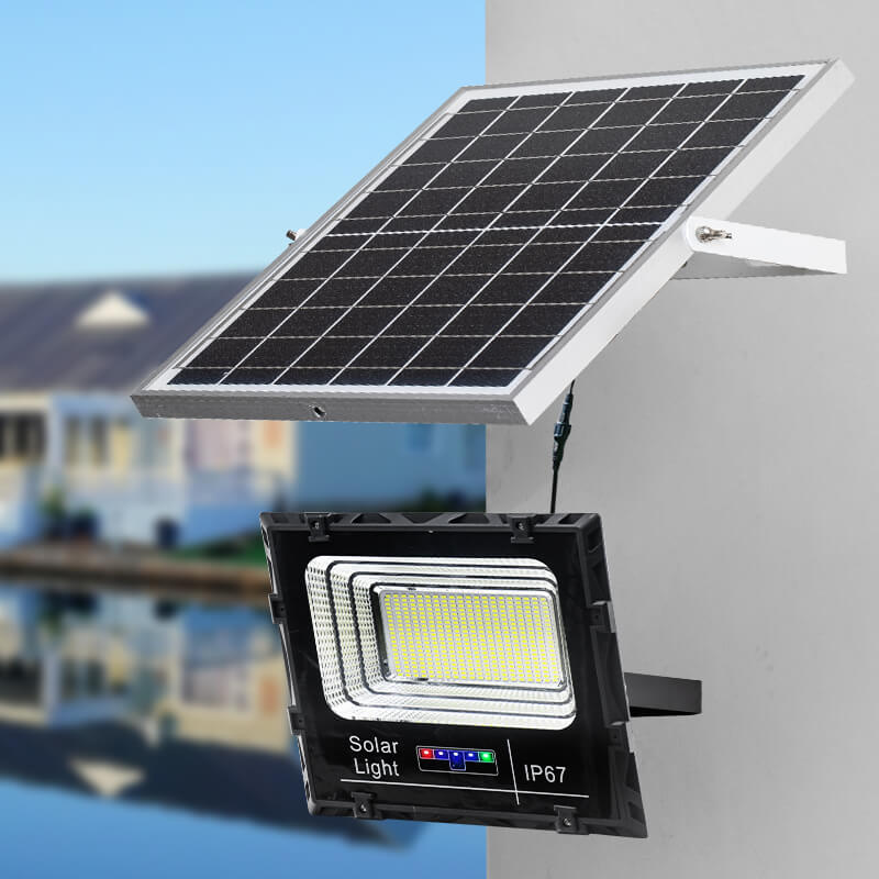 ပြင်ပရေစိုခံ LED Solar Flood Light 